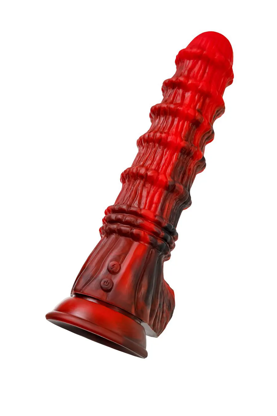 вибратор black&red by toyfa monster tops, силикон, красно-черный, 27 см в Краснодаре