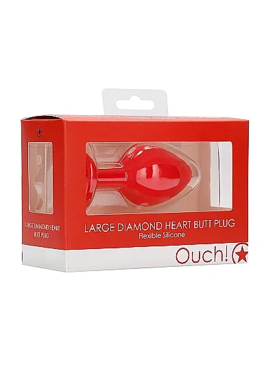 анальная пробка large ribbed diamond heart plug в Краснодаре