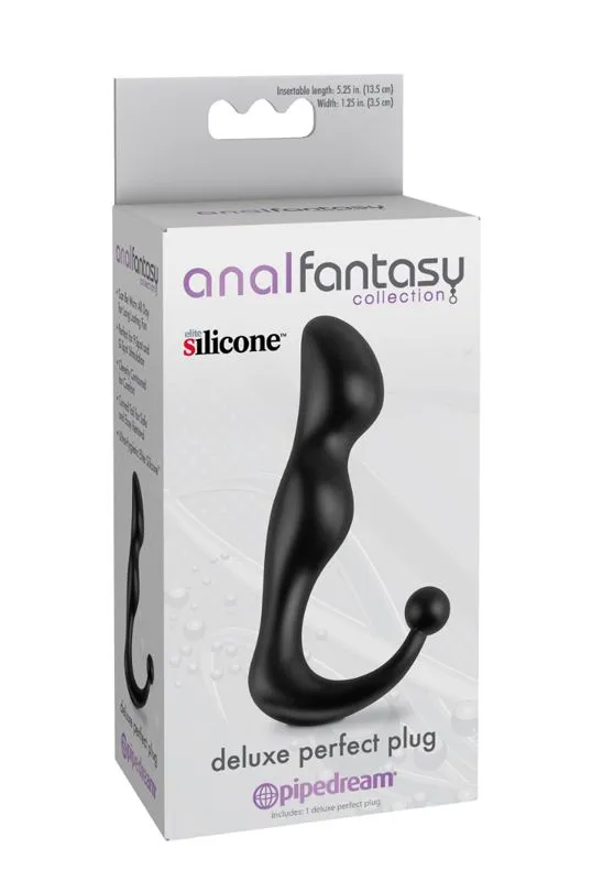 анальная пробка pipedream, deluxe perfect plug, чёрная в Краснодаре