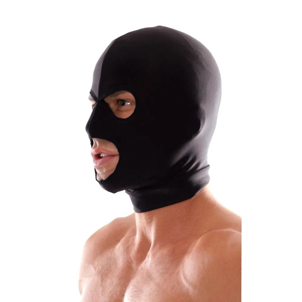 маска pipedream spandex 3 hole hood, черная в Краснодаре