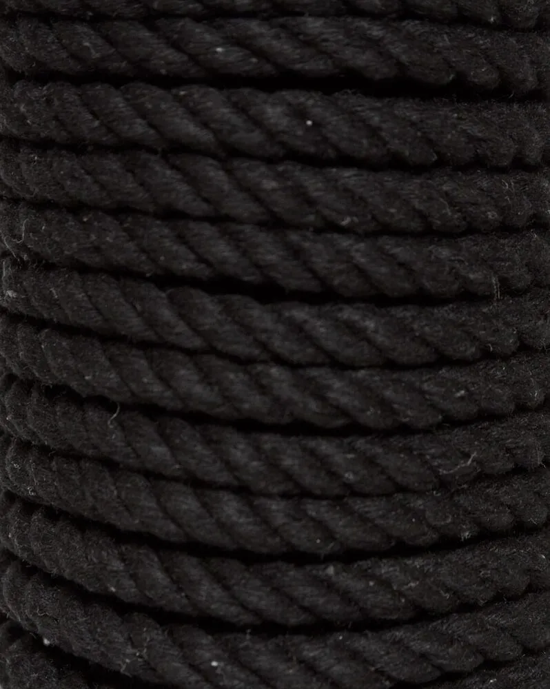 хлопковая веревка для шибари pinkrabbit черная, 10 м в Краснодаре