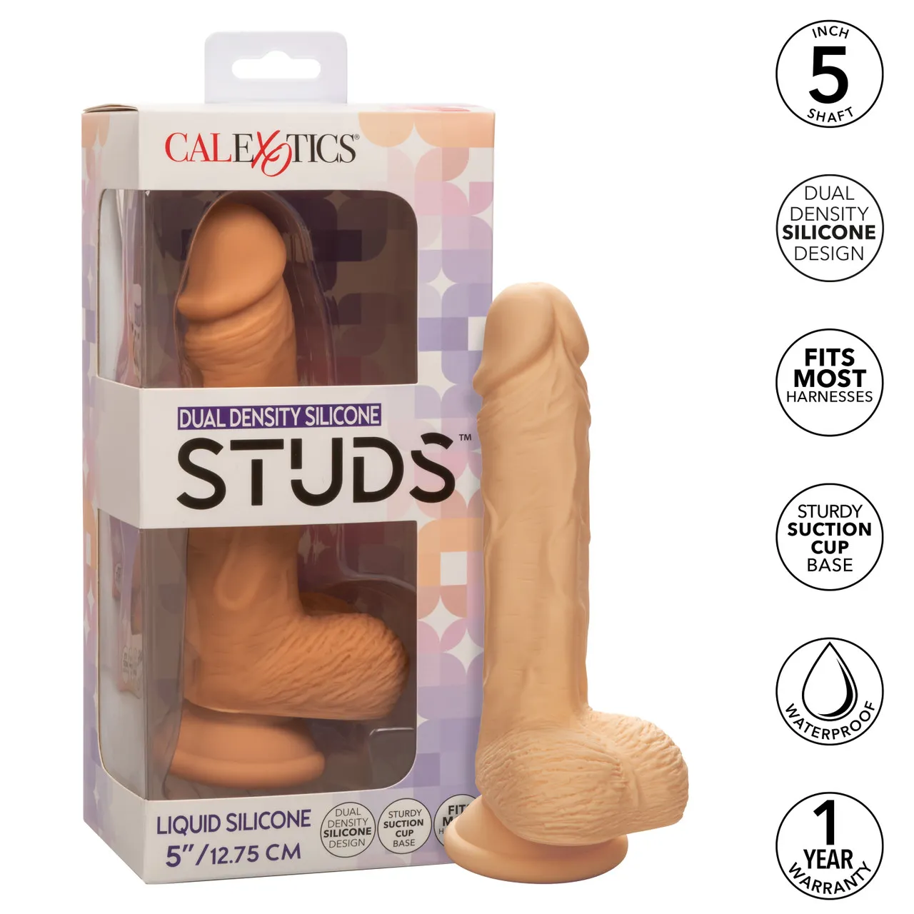 фалоимитатор dual density silicone studs (12,75 х 3,25 см.) в Краснодаре