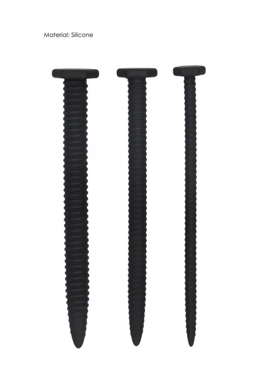 набор из трех стимуляторов уретры (струн) silicone screw plug set в Краснодаре