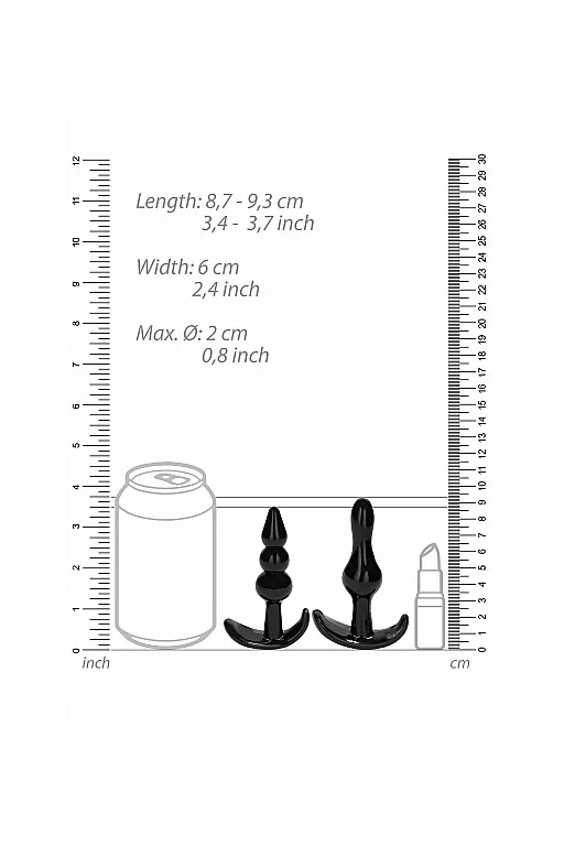 набор анальных пробок no. 80 4-piece butt plug set в Краснодаре