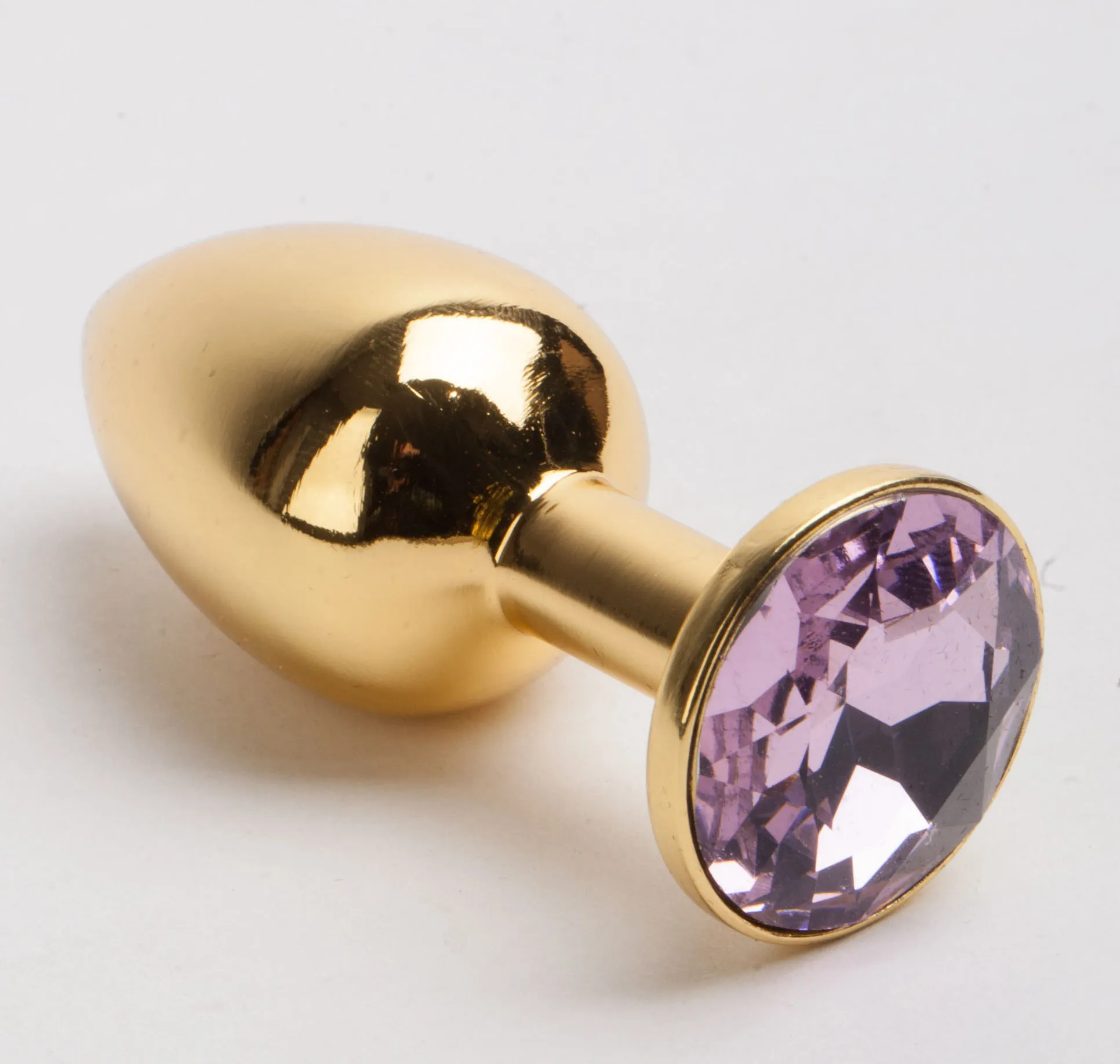 анальная пробка золото со вставкой розовый страз s 47006-mm в Краснодаре