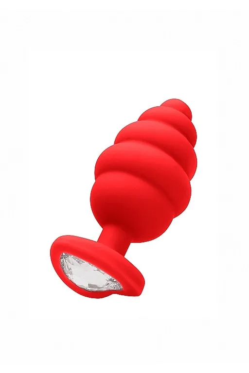 анальная пробка large ribbed diamond heart plug в Краснодаре