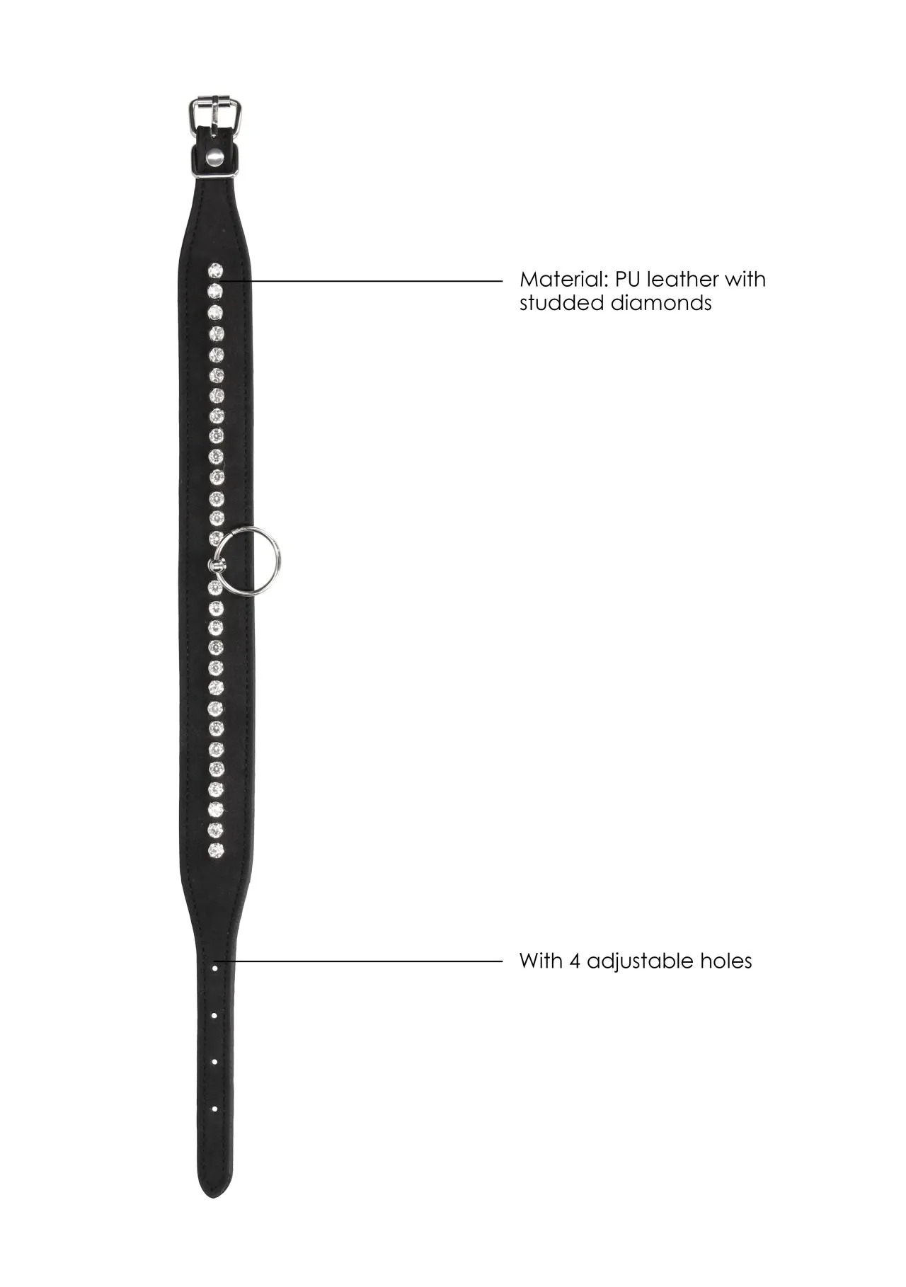 ошейник diamond studded collar with leash в Краснодаре