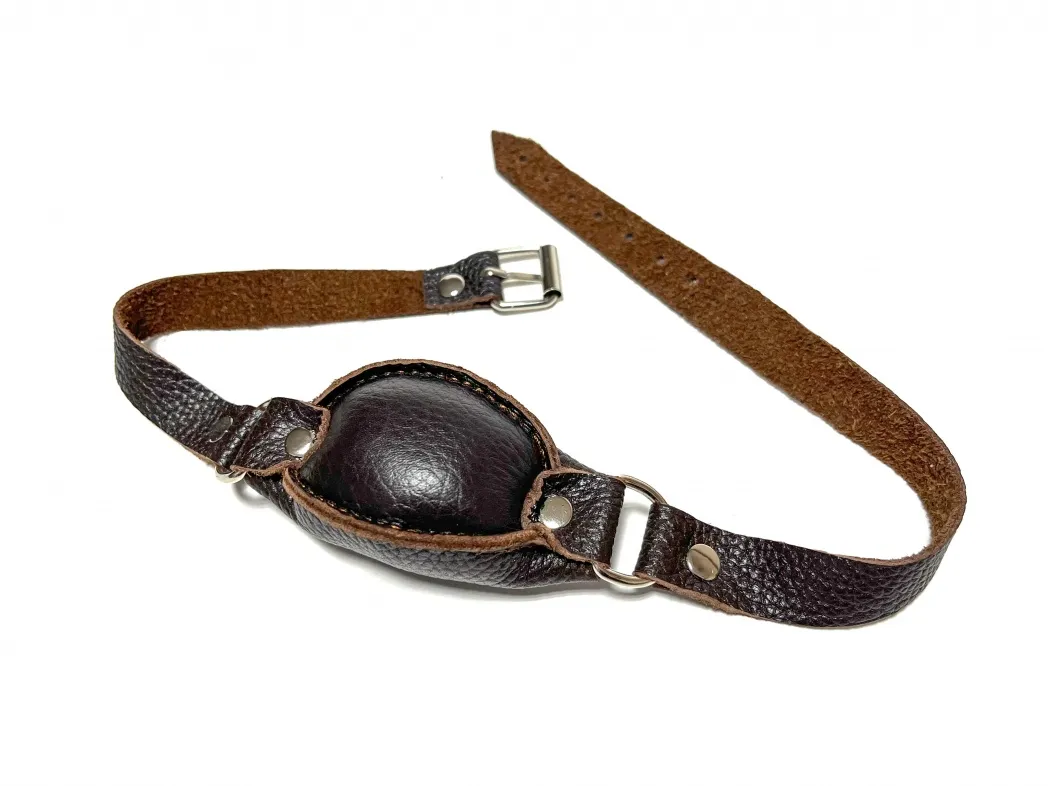 Кляп кожаный коричневый 60016ars