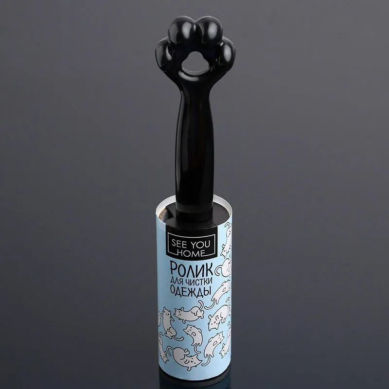ролик для чистки одежды cats, 20 листов, черный в Краснодаре