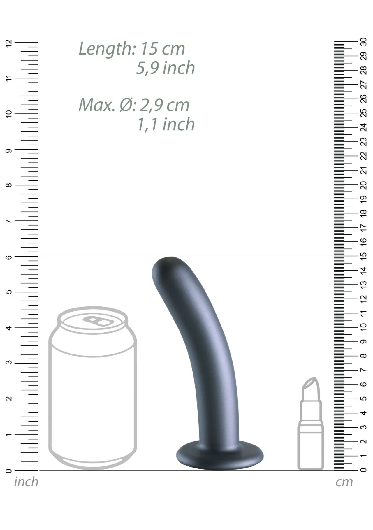 фаллоимитатор smooth g-spot - 14,5 см в Краснодаре