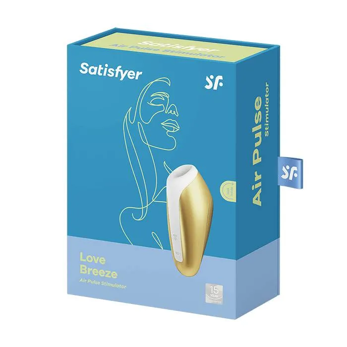 вакуум-волновой бесконтактный стимулятор клитора satisfyer love breeze, силикон, золотой в Краснодаре