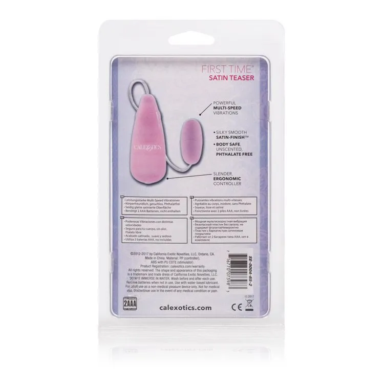 виброяйцо california exotic novelties first time satin teaser, розовое в Краснодаре
