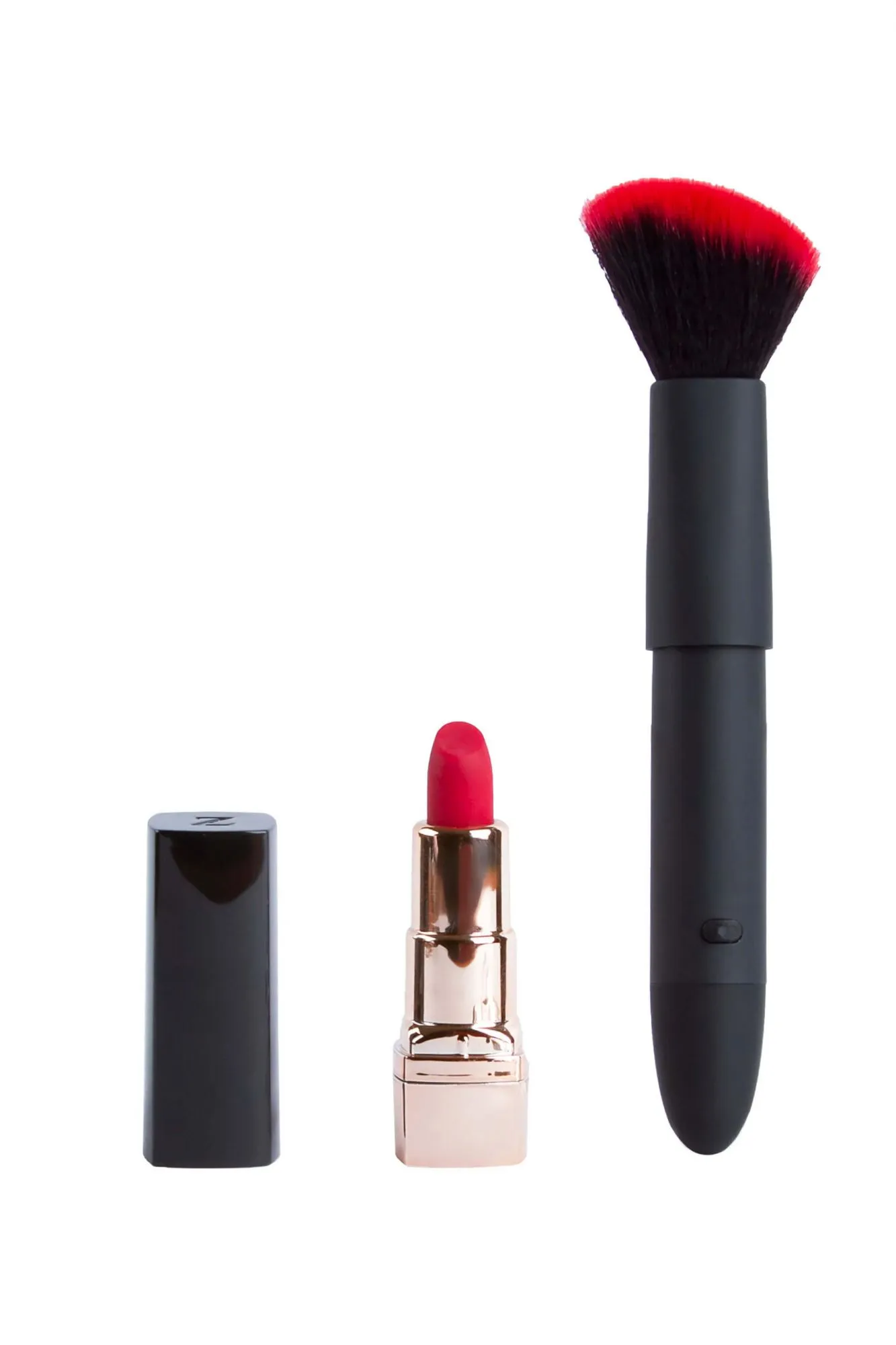 вибронабор pinkrabbit косметичка с помадой и кисточкой в Краснодаре