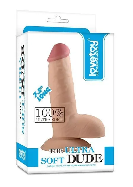 фаллоимитатор на присоске lovetoy the ultra soft dude, телесный в Краснодаре