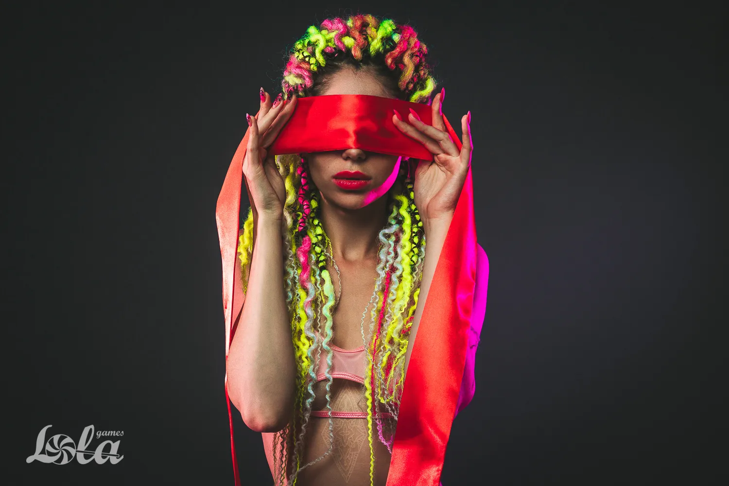 лента party hard wink red 1142-01lola в Краснодаре