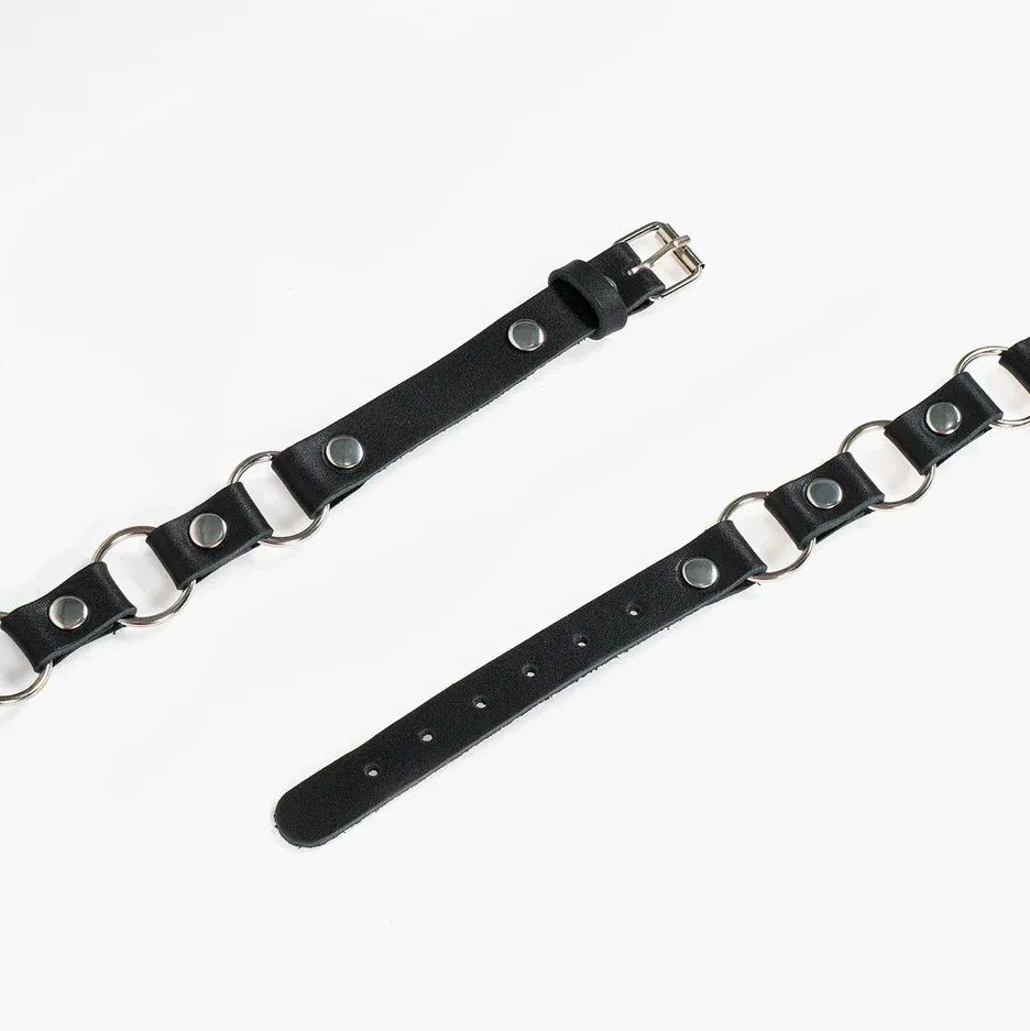 чокер pink rabbit кожаный с кольцами в Краснодаре