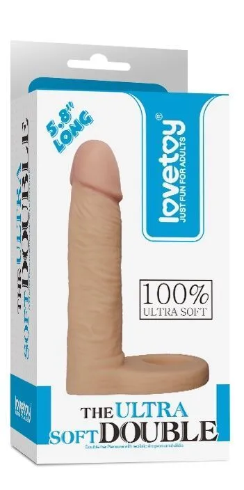 насадка lovetoy the ultra soft double 5.8, телесная в Краснодаре