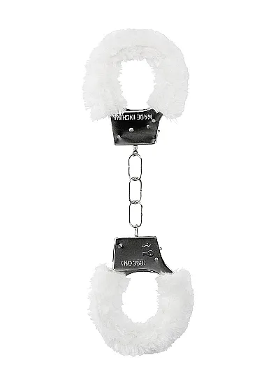 металлические наручники с меховой обивкой beginner's handcuffs furry в Краснодаре