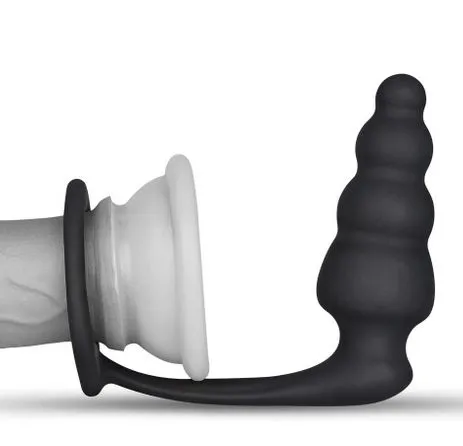 анальная пробка lovetoy combo master cockring plug, черная в Краснодаре