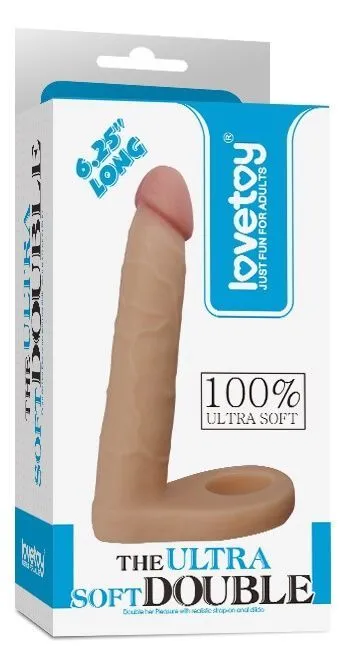 насадка lovetoy the ultra soft double 6.25, телесная в Краснодаре