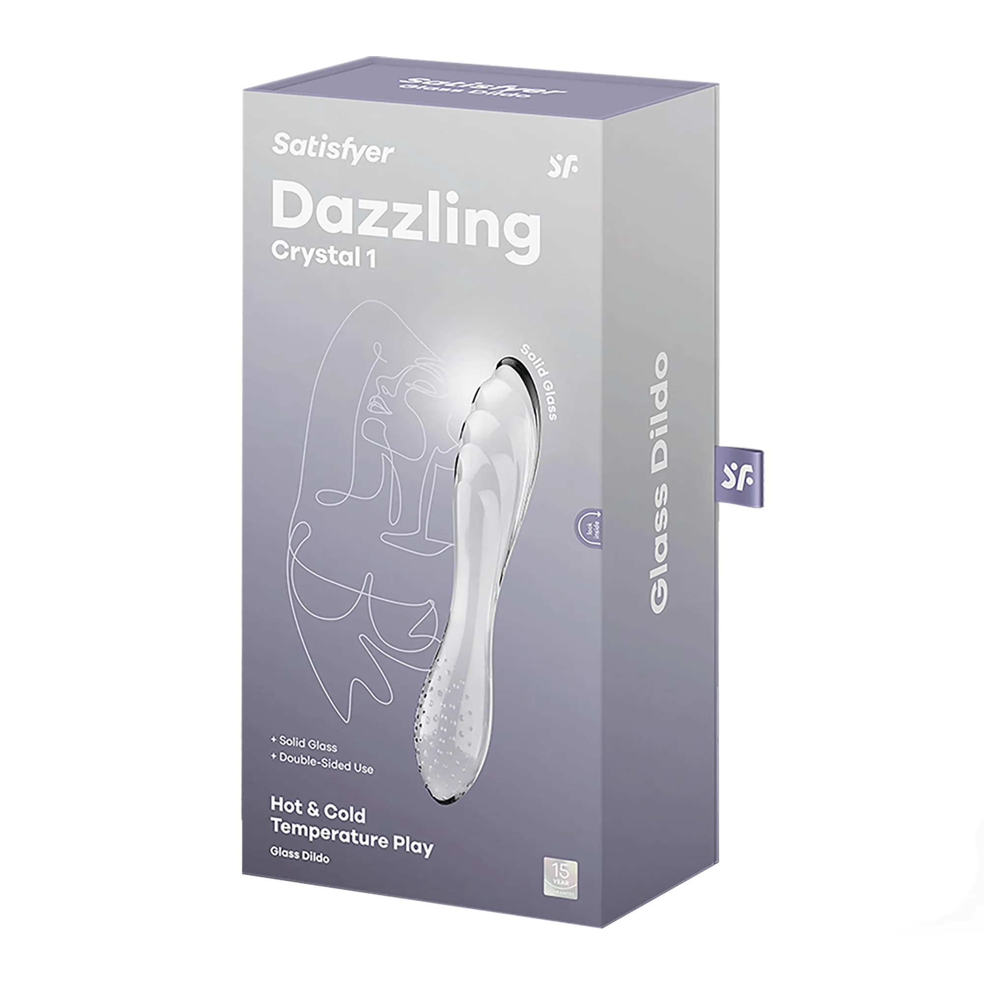 Двухсторонний стеклянный стимулятор Satisfyer Dazzling Crystal 1(прозрачный)