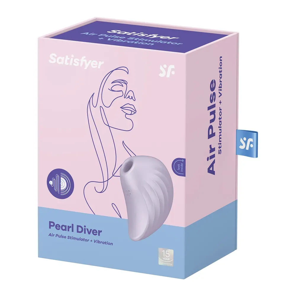 вакуум-волновой бесконтактный стимулятор клитора satisfyer pearl diver, фиолетовый в Краснодаре