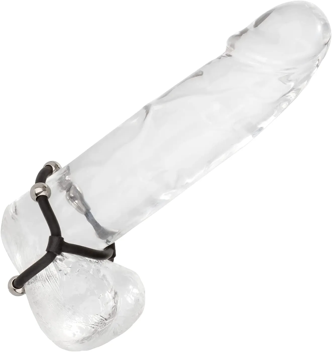 эрекционное кольцо с стальными бусинами steel beaded dual silicone maximizer в Краснодаре