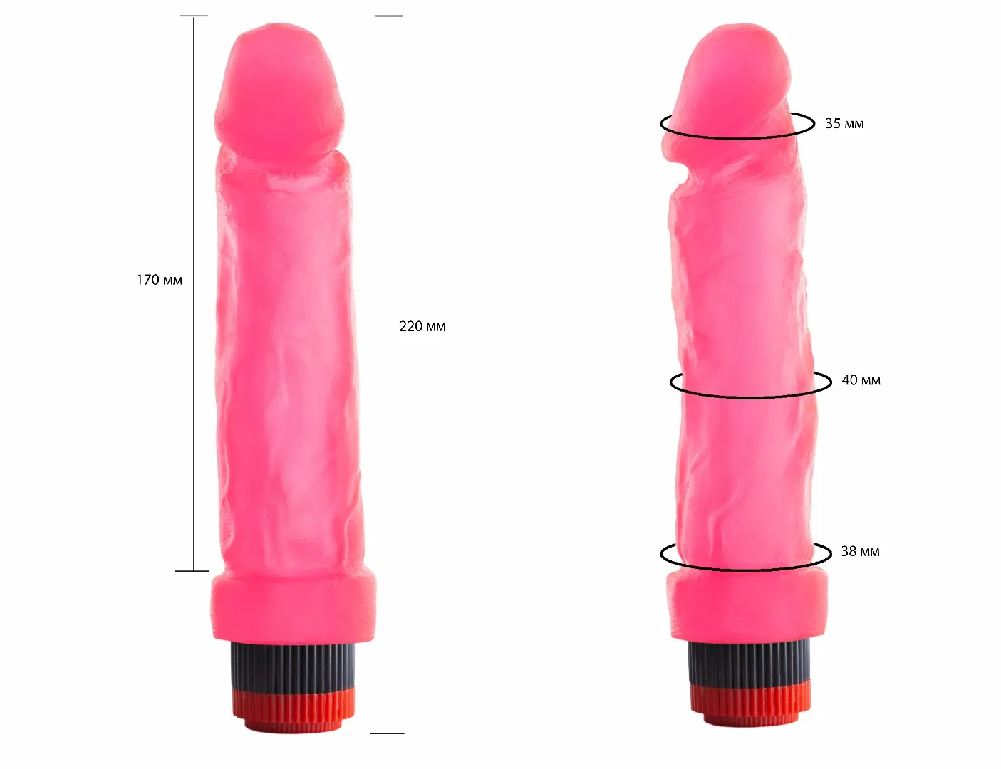 вибромассажер гелевый розовый 227000ru в Краснодаре