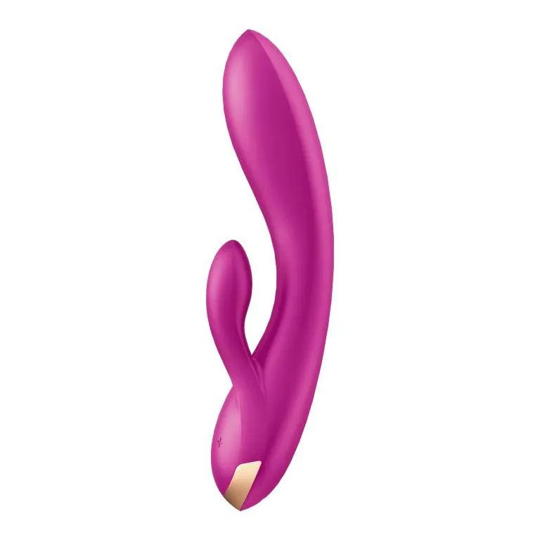 вибратор-кролик satisfyer double flex с двумя клиторальными отростками (фиолетовый) в Краснодаре