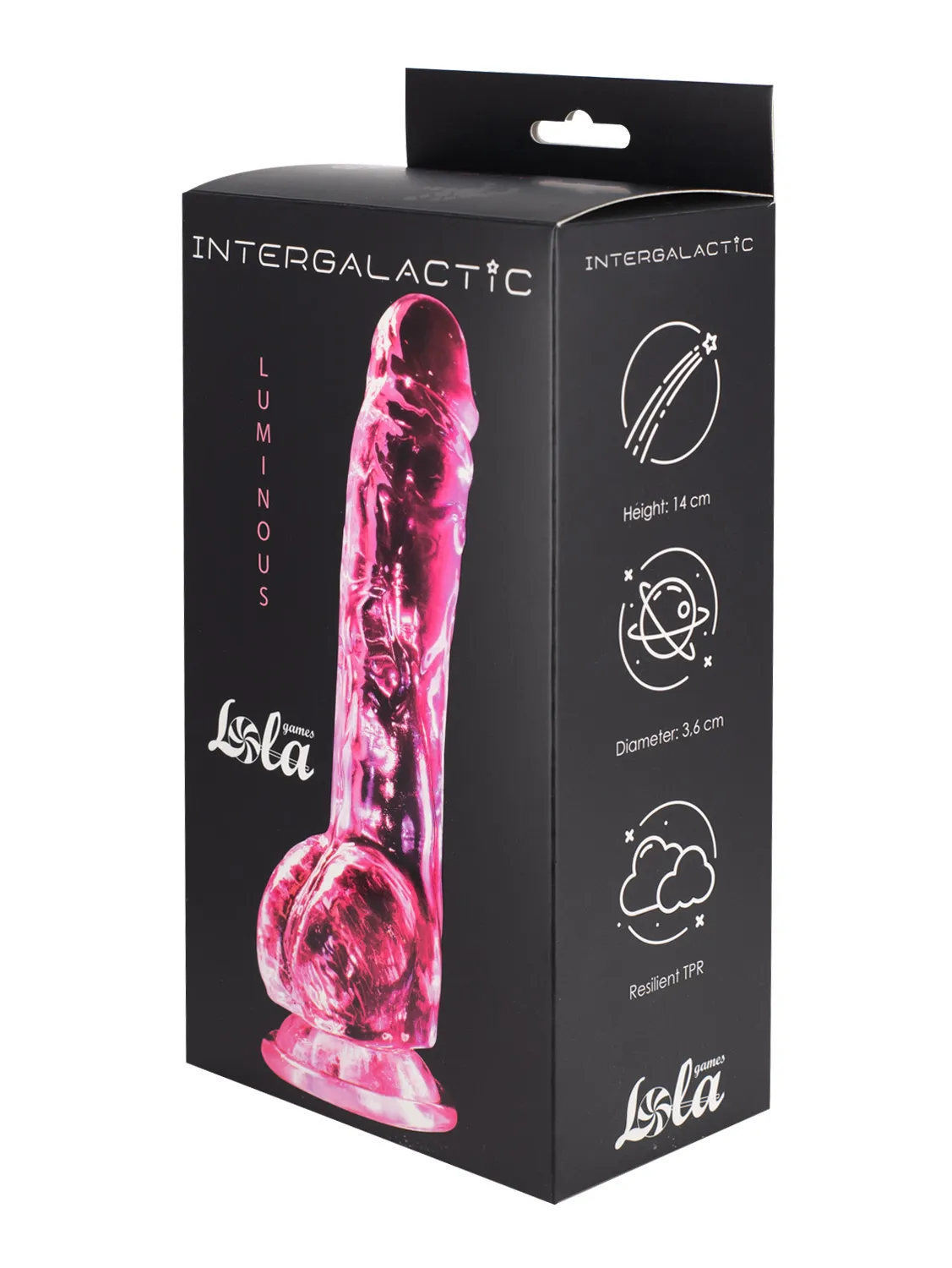 прозрачный дилдо intergalactic luminous pink 7086-01lola в Краснодаре