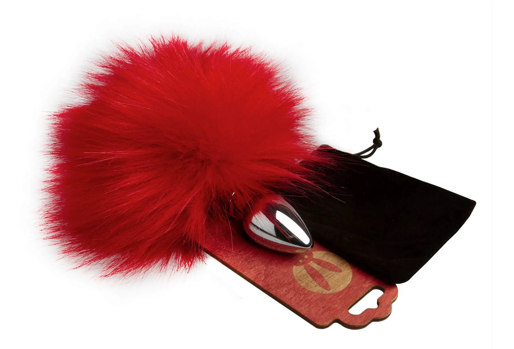 анальная пробка pinkrabbit с хвостом кролика, красная в Краснодаре