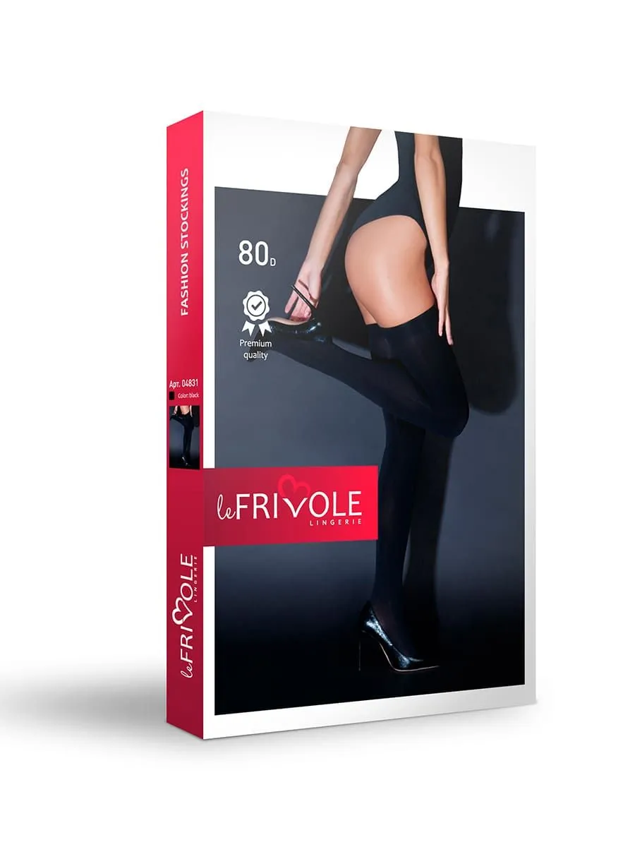 Эротическое плотные черные чулки  04831s/m в Краснодаре
