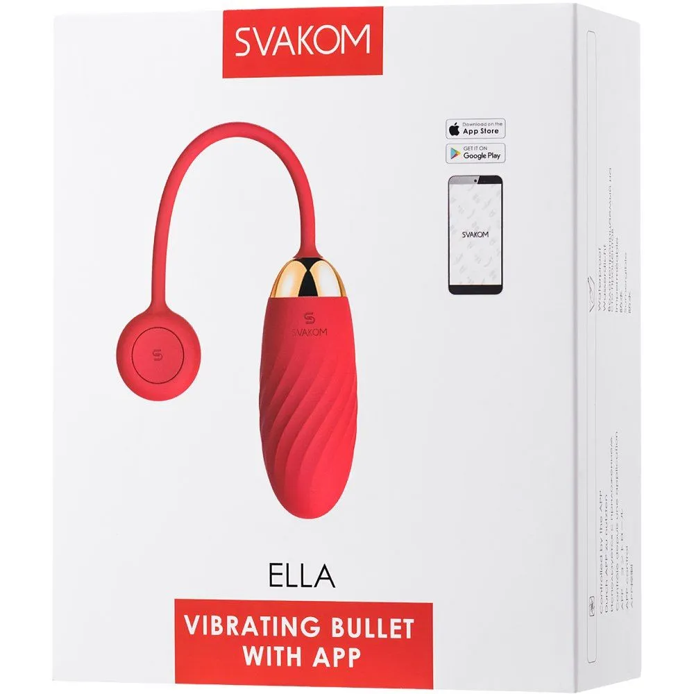 виброяйцо с приложением svakom ella, красное в Краснодаре