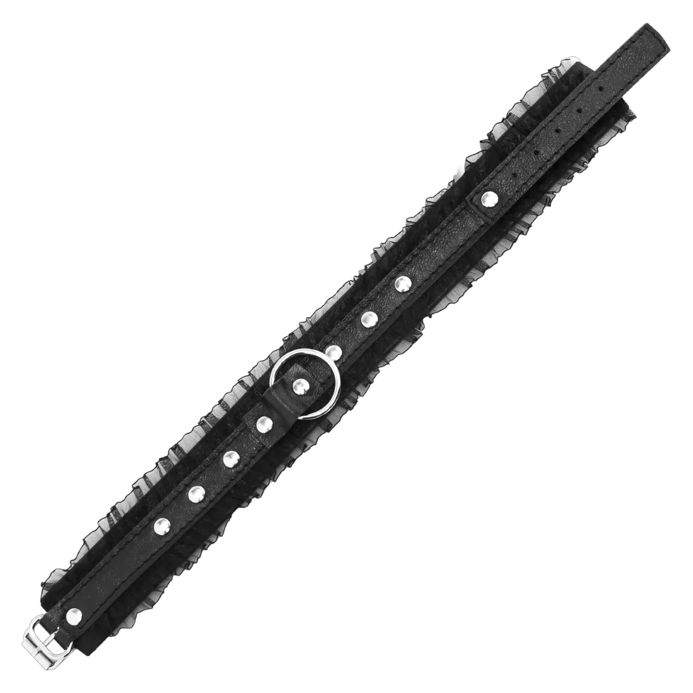 ошейник pinkrabbit "шик" с поводком-цепью, чёрный в Краснодаре