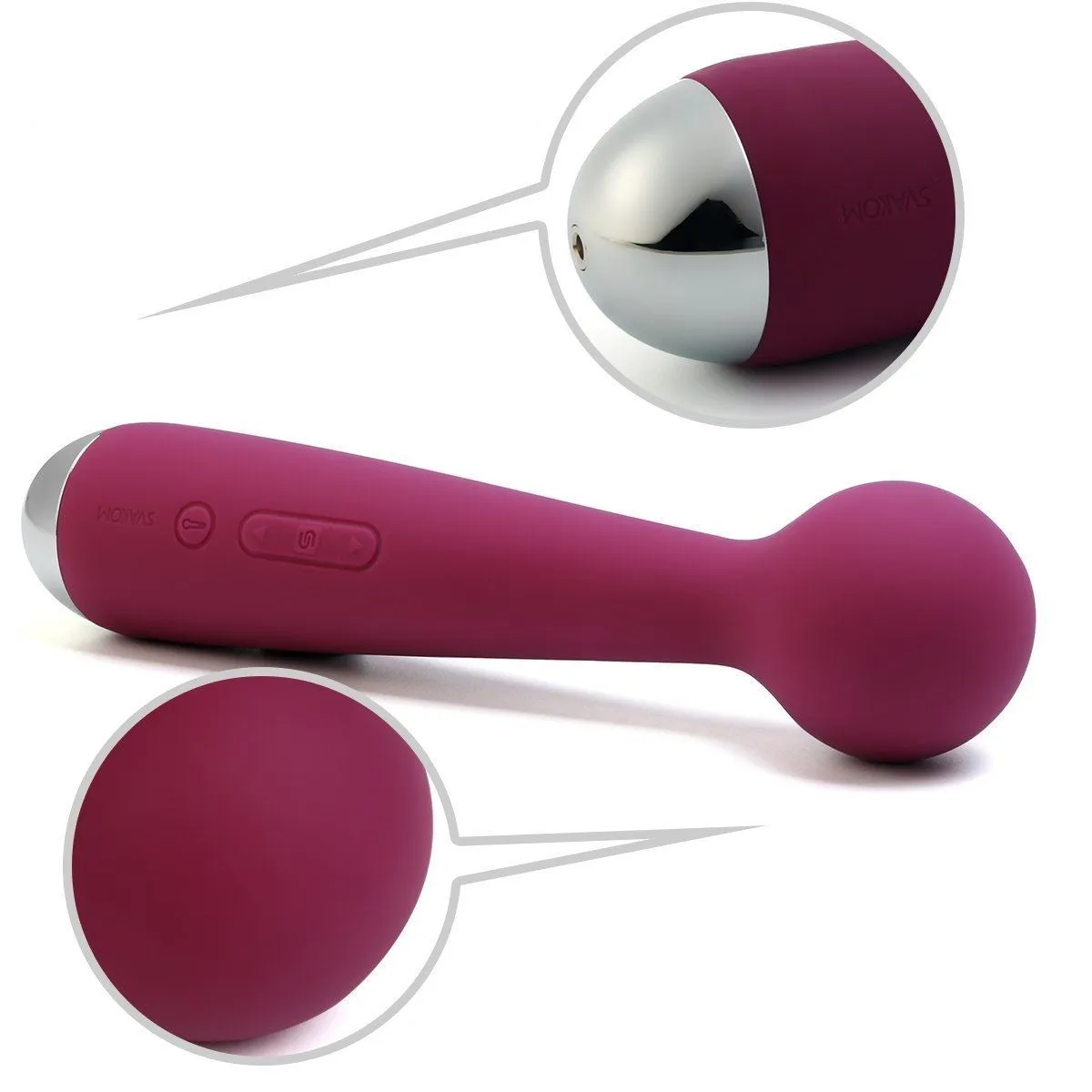 универсальный массажер с насадкой svakom emma, фиолетовый в Краснодаре