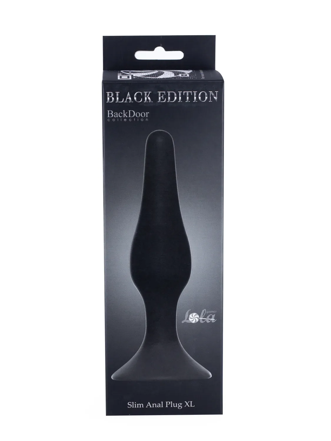 анальная пробка slim anal plug xl black 4204-01lola в Краснодаре