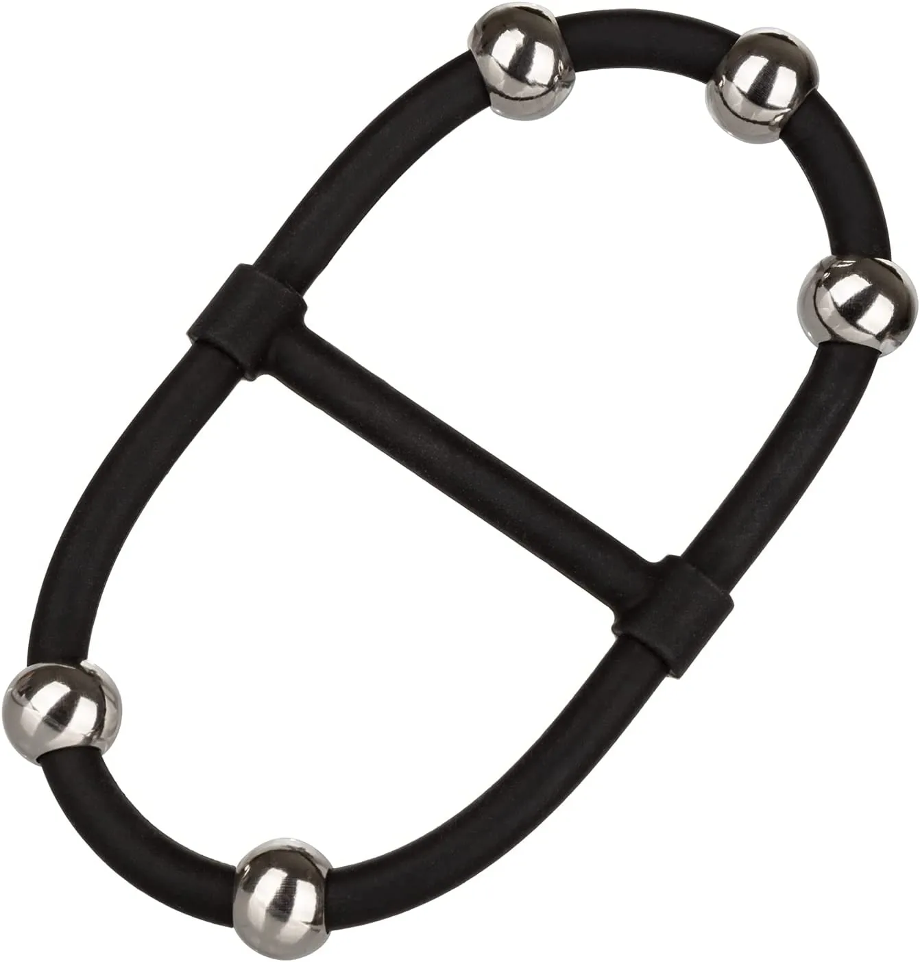 эрекционное кольцо с стальными бусинами steel beaded dual silicone maximizer в Краснодаре