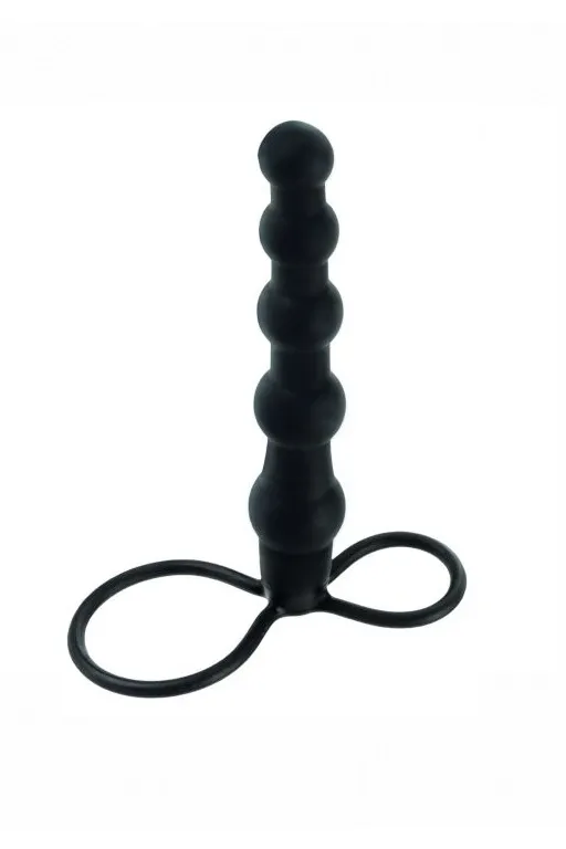 страпон для двойного проникновения (пенетрейшен) silicone beaded double rider в Краснодаре