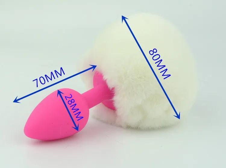 пробка силиконовая с белым хвостом задорный кролик 47188-mm в Краснодаре