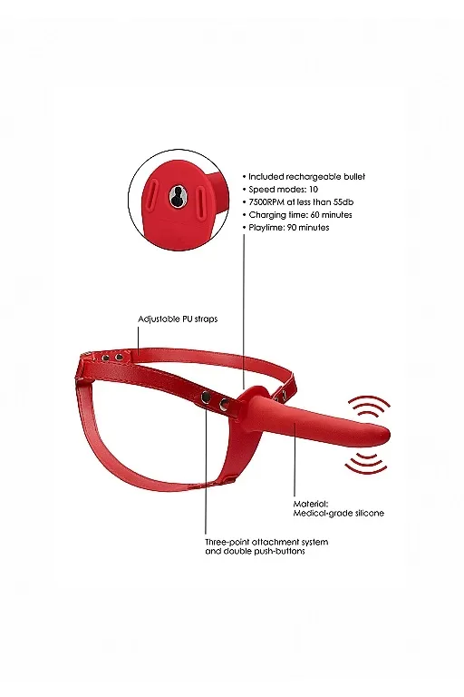 двойной страпон adjustable с вибрацией в Краснодаре