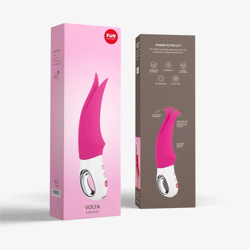 Вибромассажер FF VOLTA со стимулирующими лепестками (розовый)/1141064