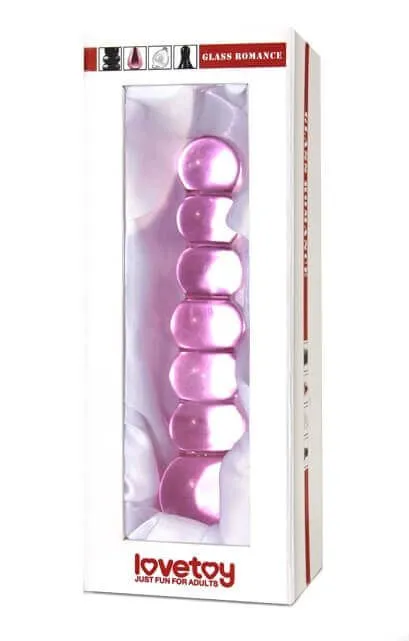 стимулятор фигурный lovetoy glass romance 09, розовый в Краснодаре