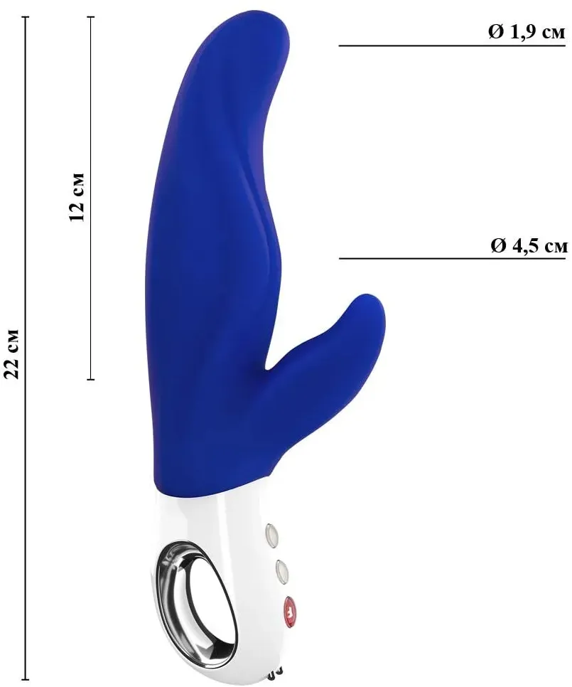 вибратор-кролик ff lady bi, синий. 1211056 в Краснодаре