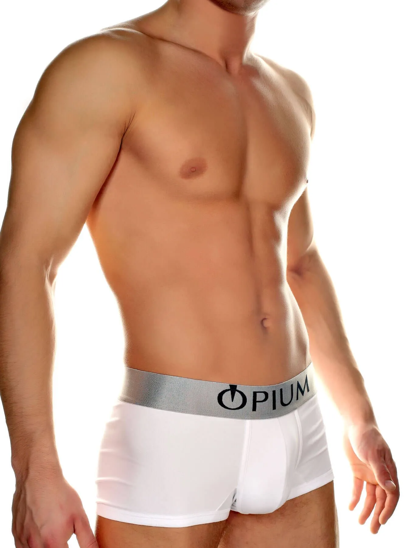 Эротическое трусы мини боксеры мужские opium r06, белые в Краснодаре