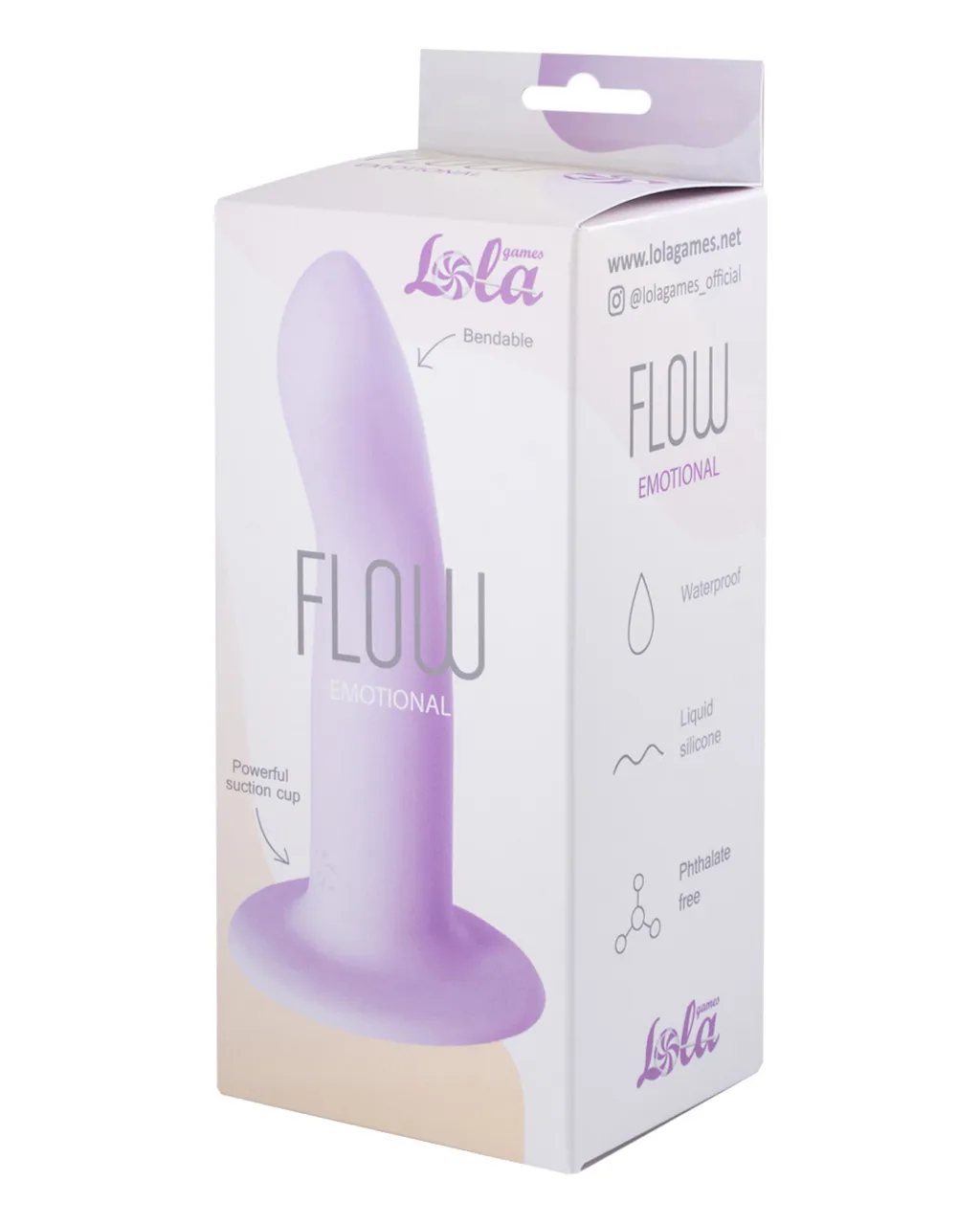 нереалистичный дилдо flow emotional purple 2040-01lola в Краснодаре