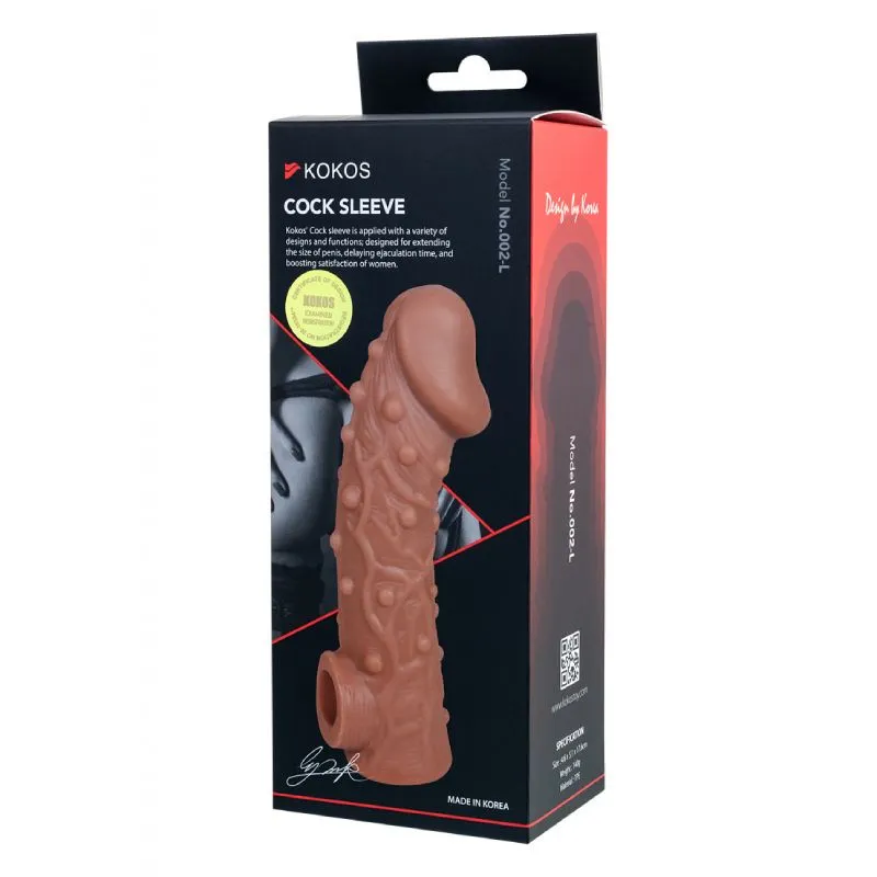 насадка kokos с пупырышками и отверстием для мошонки res.002, medium в Краснодаре