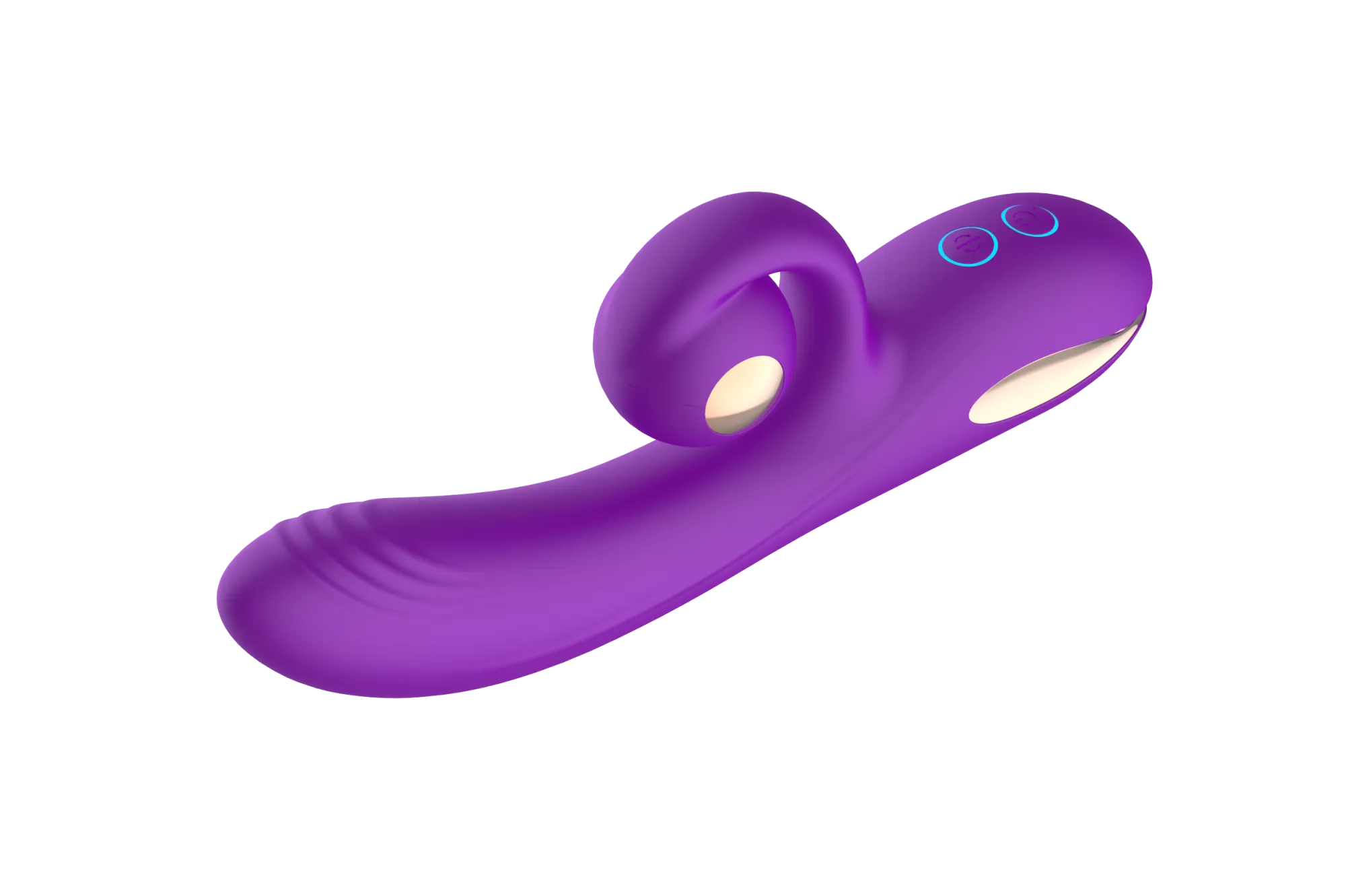 силиконовый вибратор-кролик с функцией вращения sw3052-purple в Краснодаре
