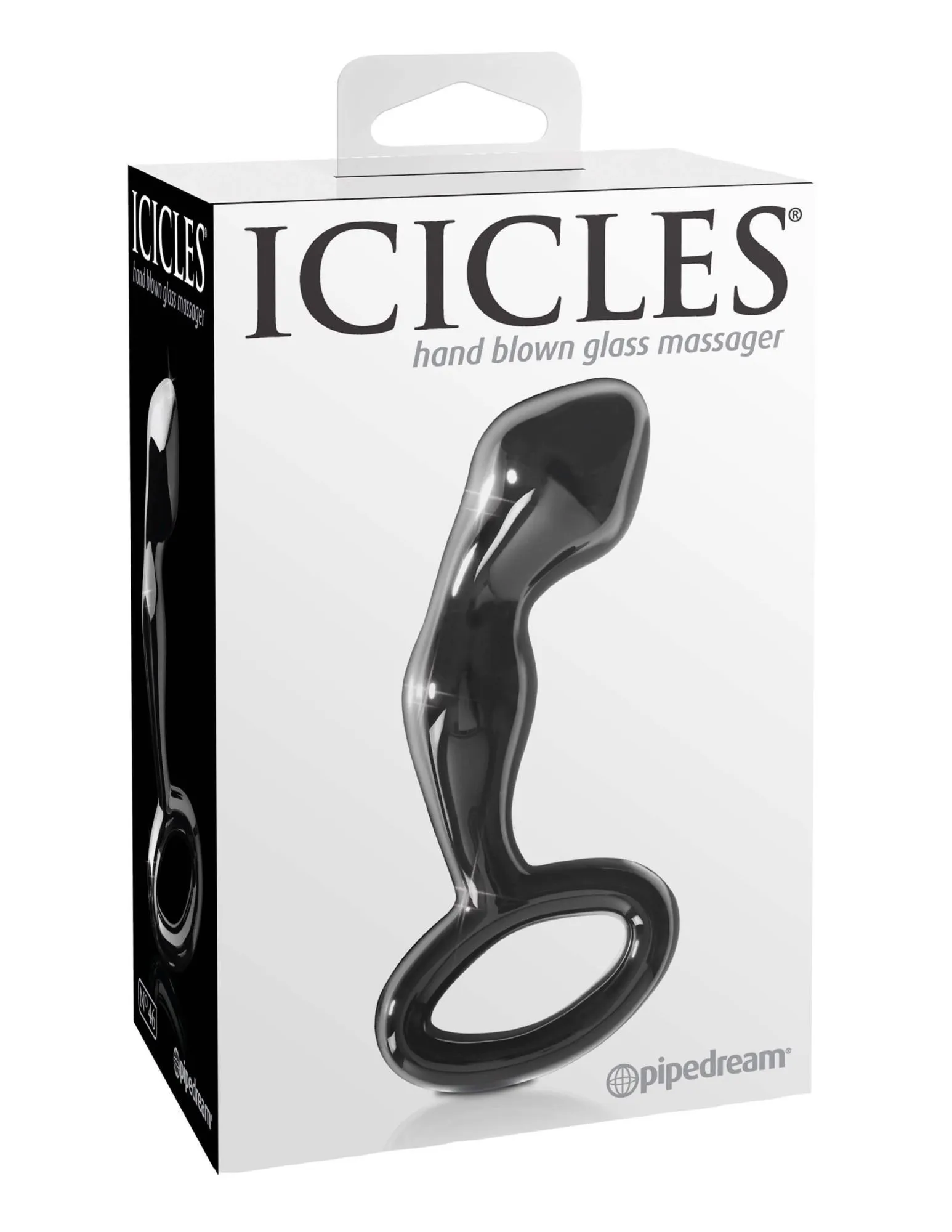 анальная пробка pipedream icicles №46, черная в Краснодаре