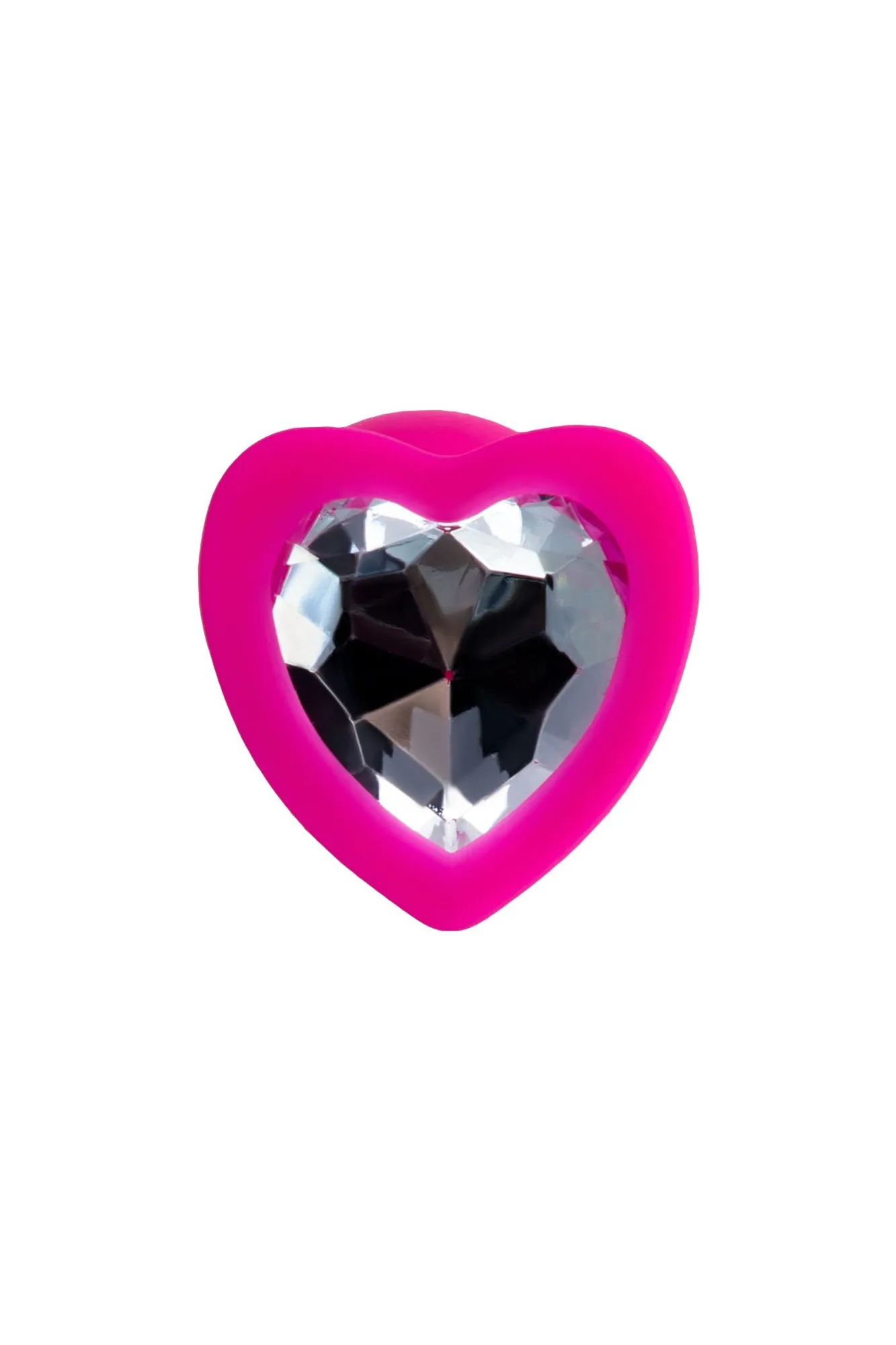 анальная втулка todo by toyfa diamond heart, силикон, розовая, 7 см, ø 2 см, 18 г в Краснодаре