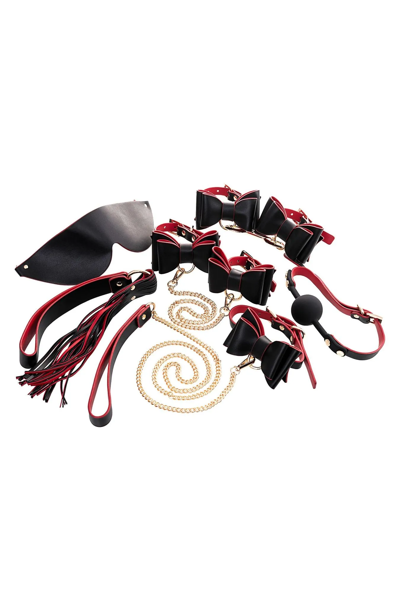 бондажный набор toyfa theatre bow-tie, pu-кожа, черный в Краснодаре